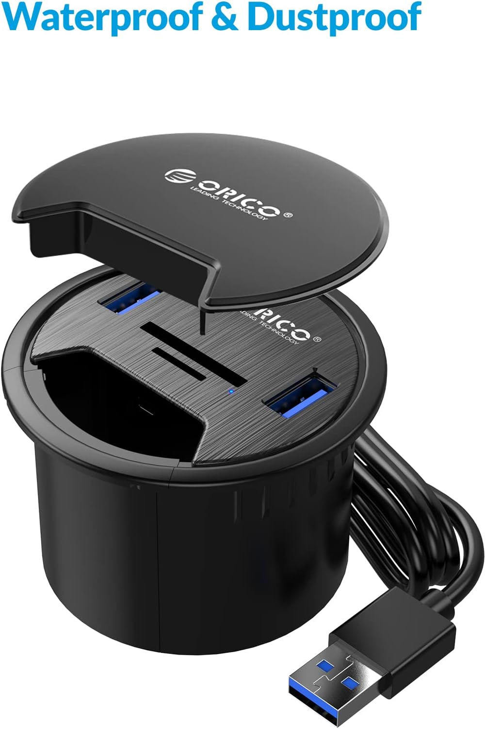 USB 3.0 Hub with SD/TF Card Reader B36910