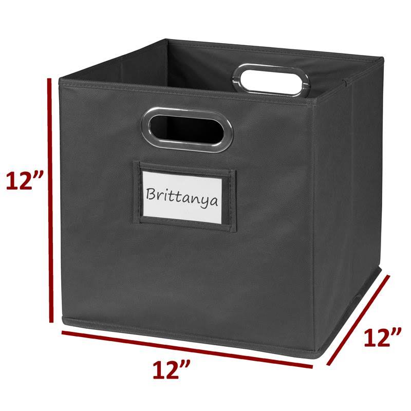 12 Cubes and 6 Canvas Bins Storage Set W4486