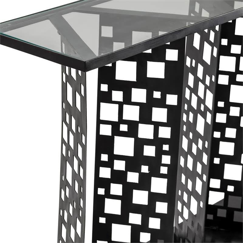 Black Metal Console Table D766633