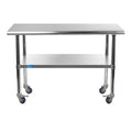 24 x 36 Stainless Steel Work Table with Casters I3515