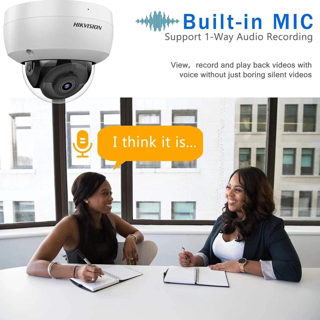4K Acusense Fixed Dome Network Camera with 2.8mm Lens X3771