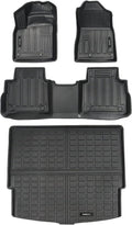 Car Floor Mats 2 Rows and Trunk Cargo Liner All-Weather Rubber C442010