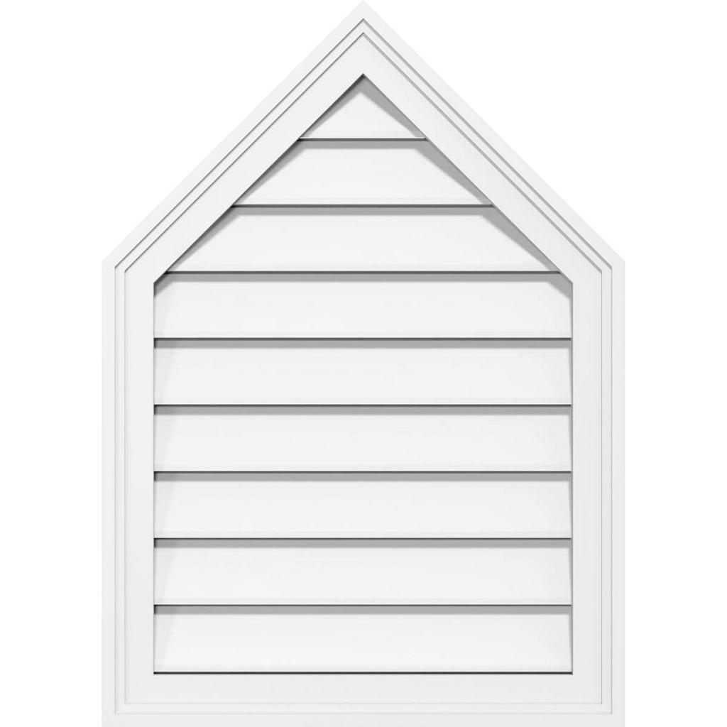 Peaked Top Surface Mount PVC Gable Vent G939