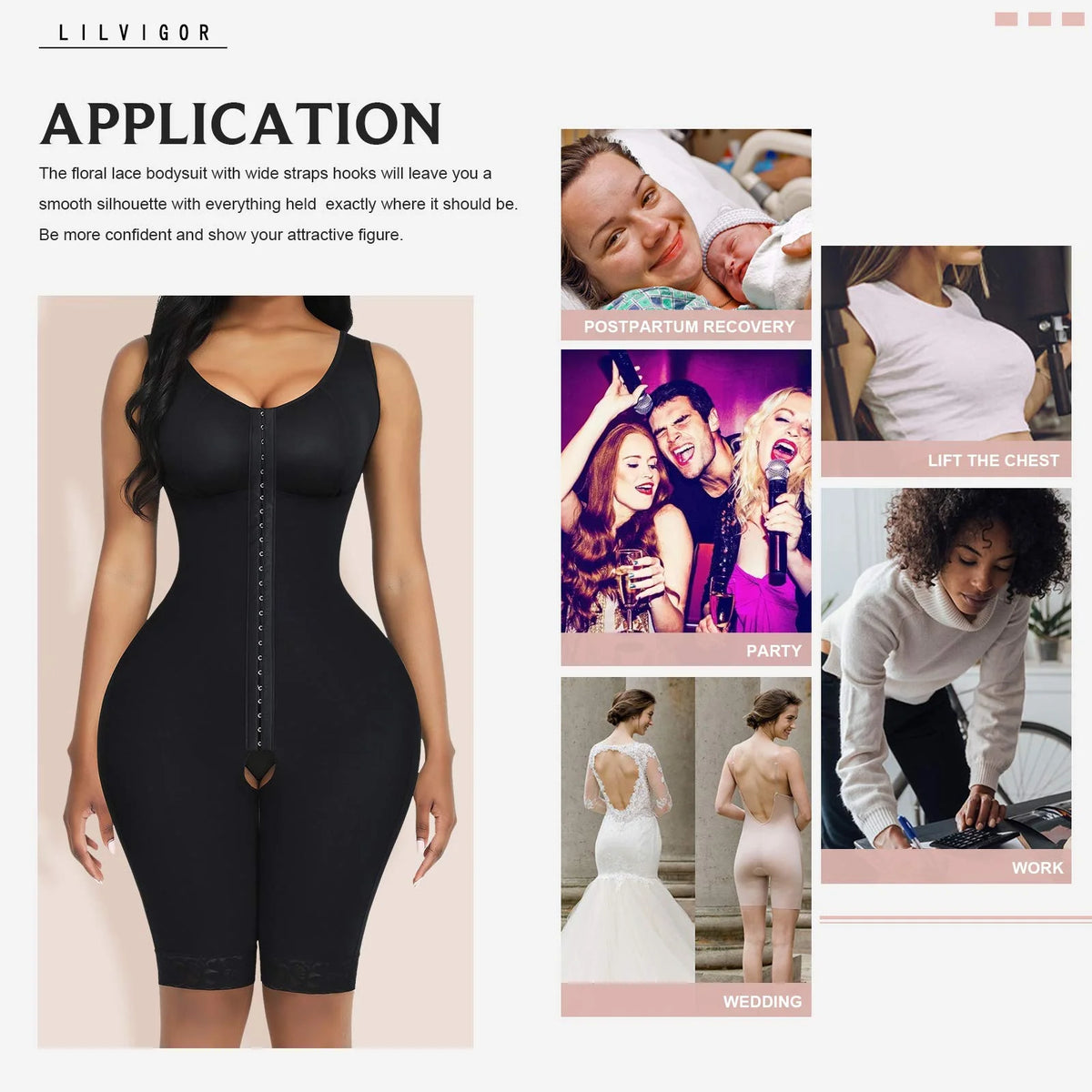 Tummy Control Full Body Shaper Bodysuit Y58314