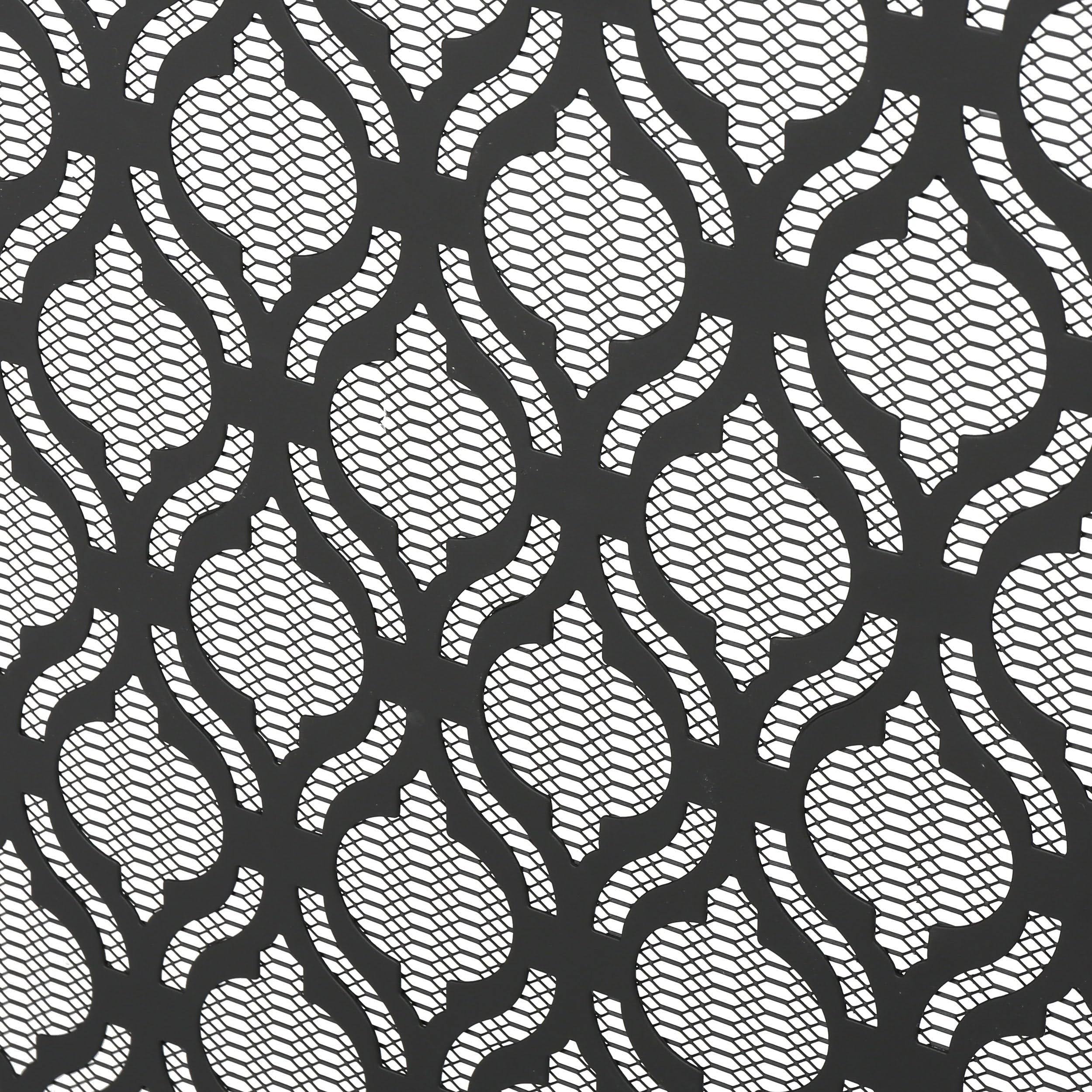 Black Iron Fireplace Screen B441