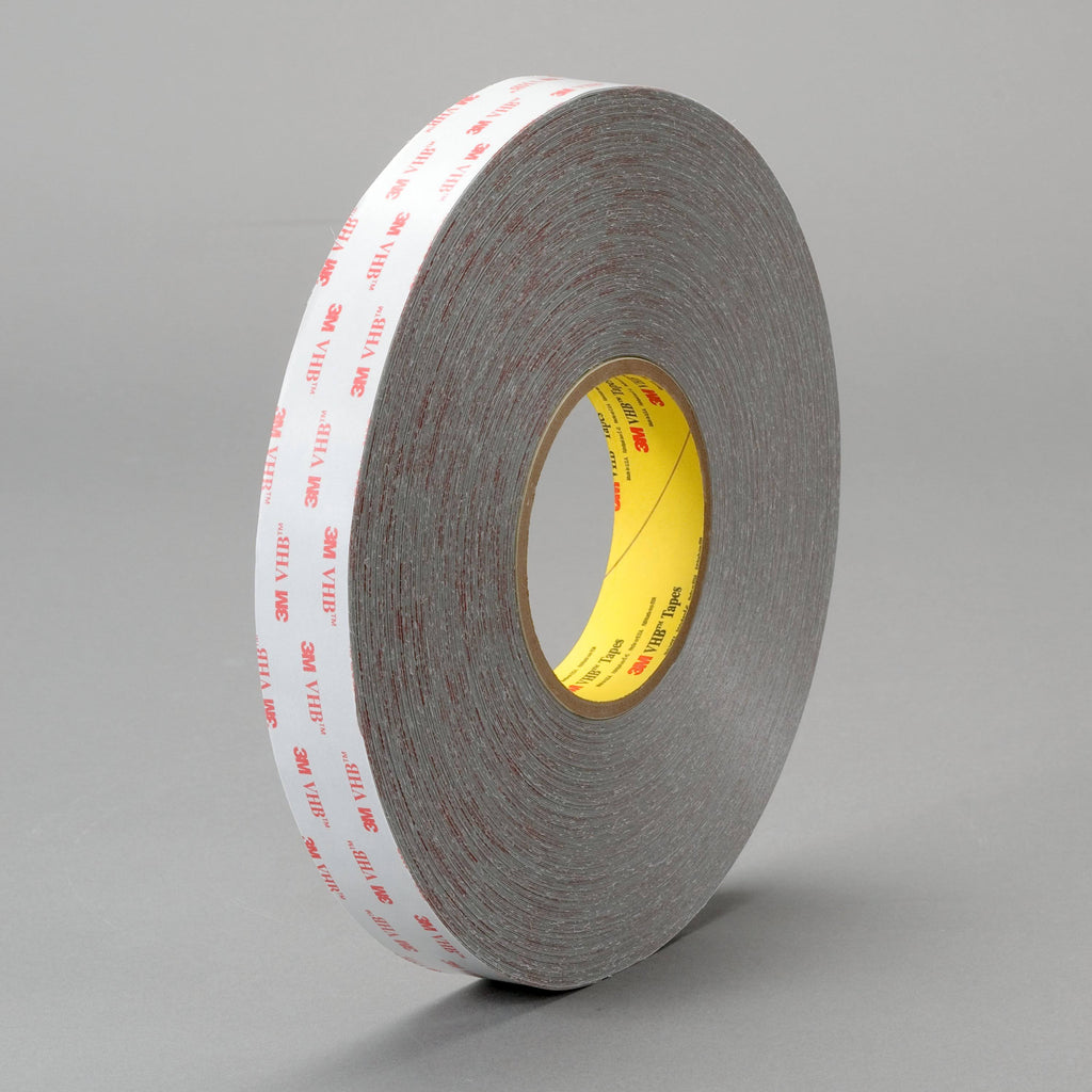3M VHB Tape Gray, 1/2 in x 72 yd 15.0 mil, 18 per Case Y7892