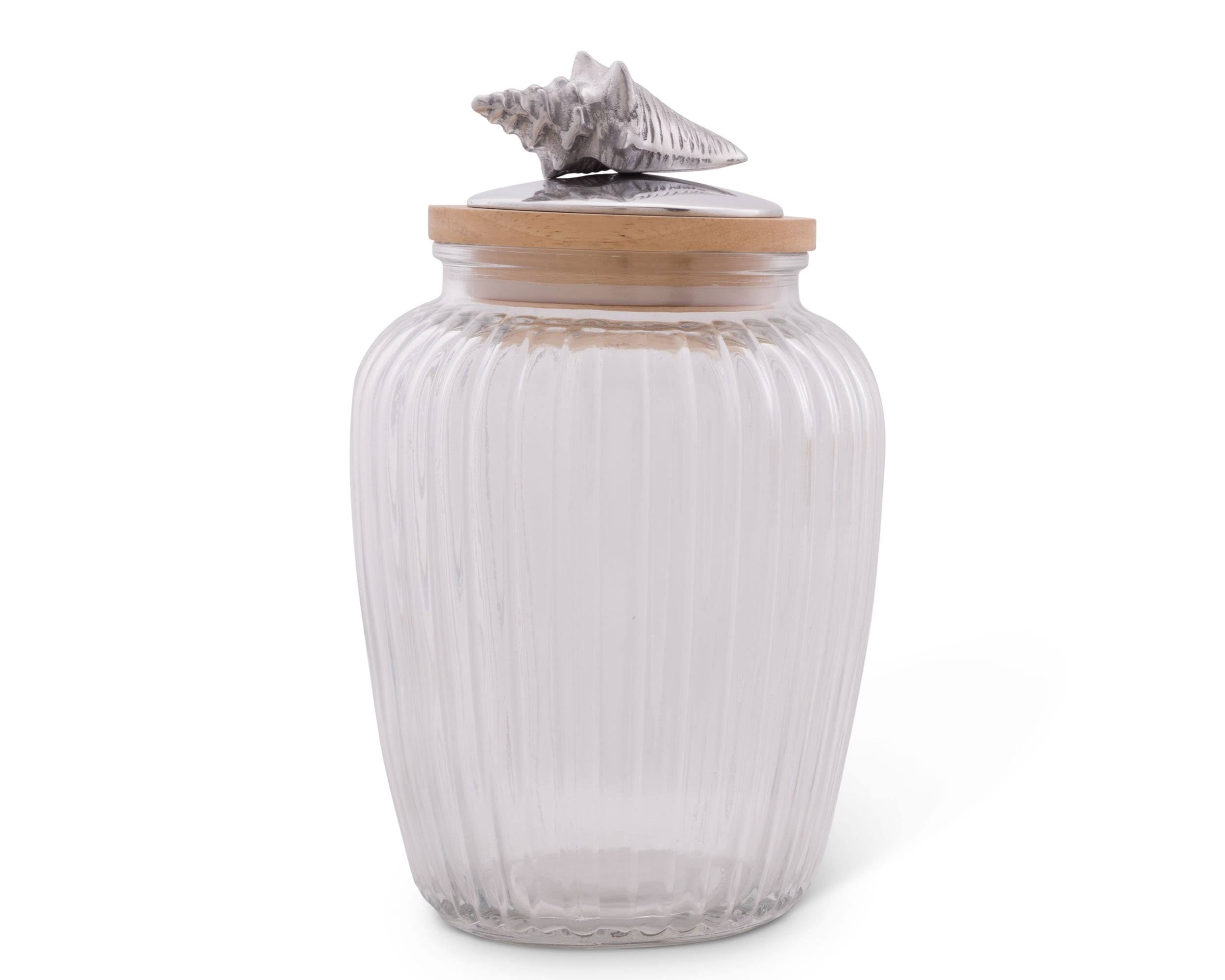 Shell Glass Canister - Large 60 oz J883919