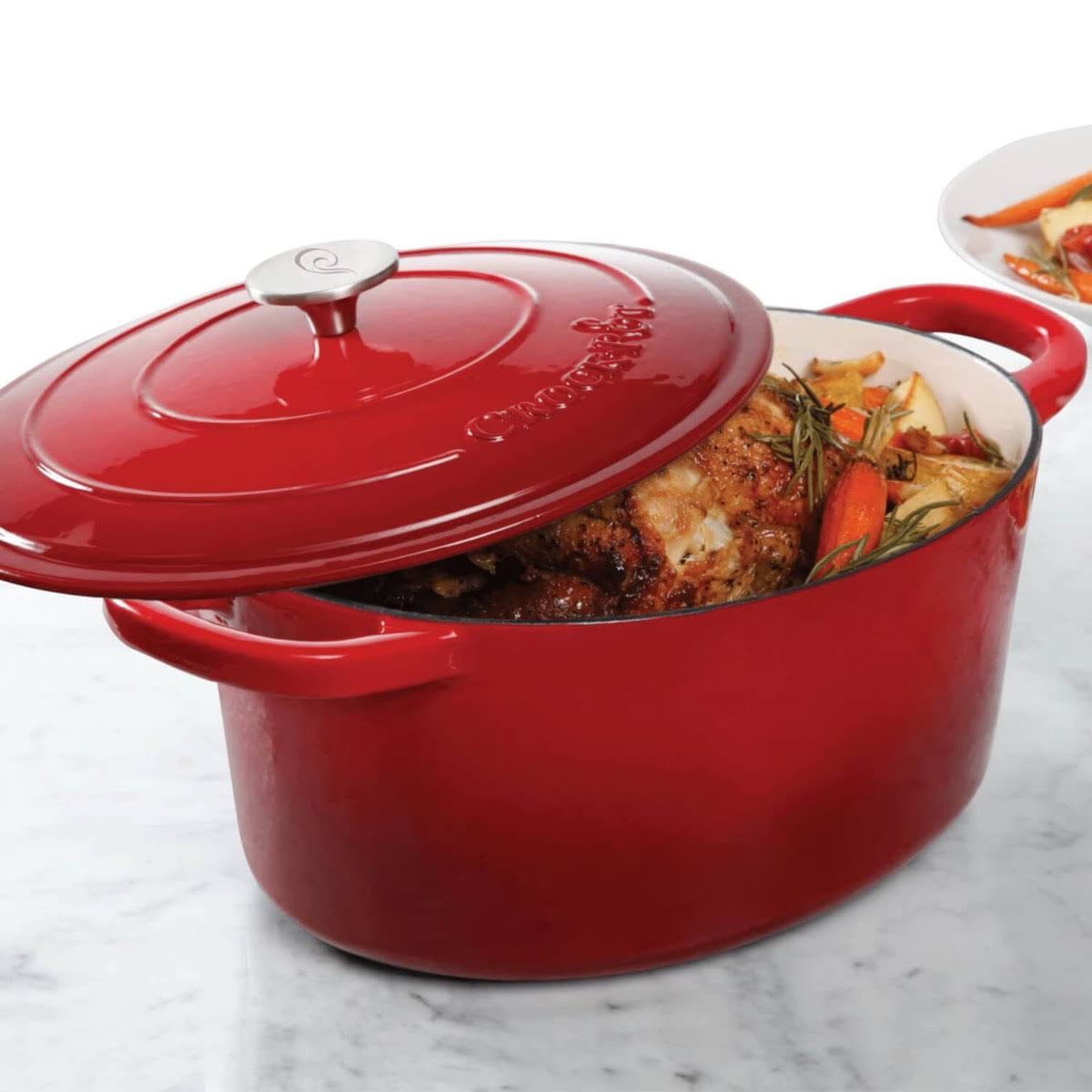 7 qt Oval Cast Iron Dutch Oven P823