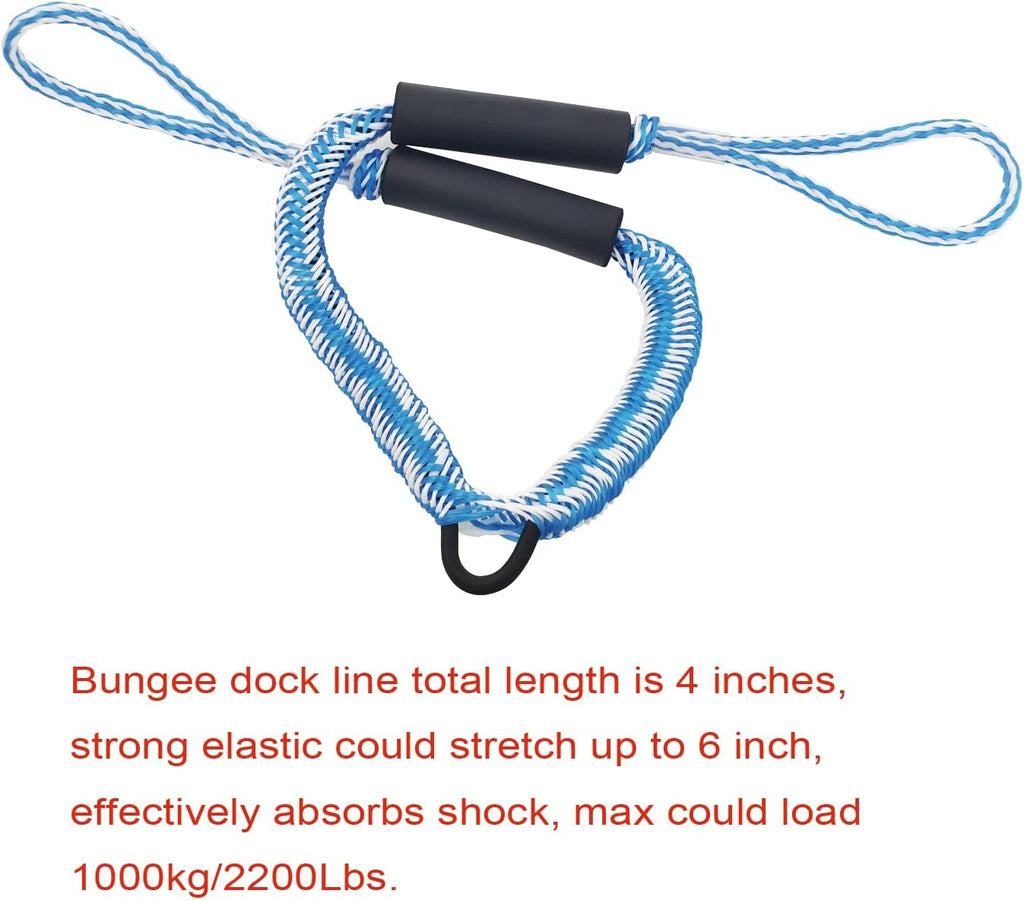 36" Marine Grade Stainless Steel 316 Boat Sand Anchor Kit with Bungee Dock Line and Case, Pack of 2 J566154