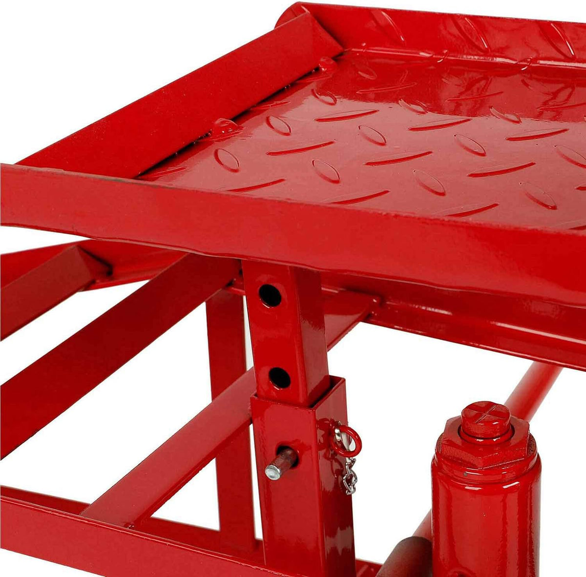 Red Hydraulic Car Lift Ramps M11452