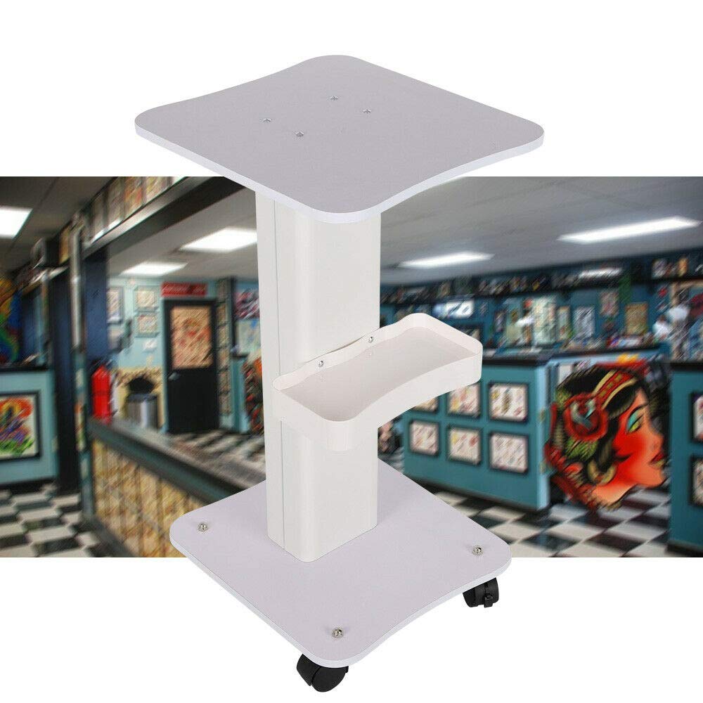 Pack of 2 Rolling Trolley Cart with Storage Tray O478