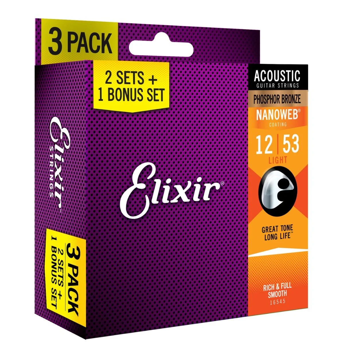 Phosphor Bronze Light 12-53 Acoustic Guitar Strings X228