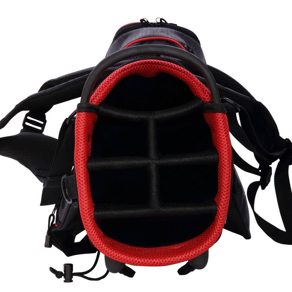 Black/Red Golf Stand Bag U5866