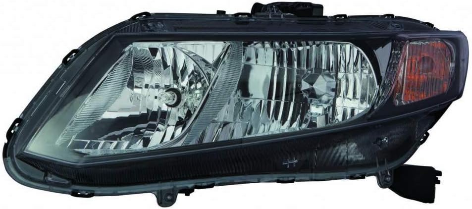 Headlight Assembly for Honda Civic Coupe 2013 2014 Passenger Side D766