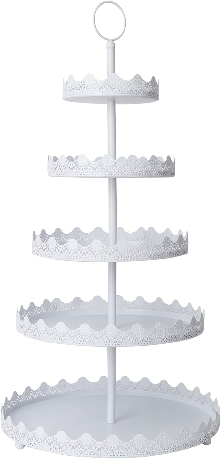 Gold 5-Tier Iron Cupcake Stand V693185