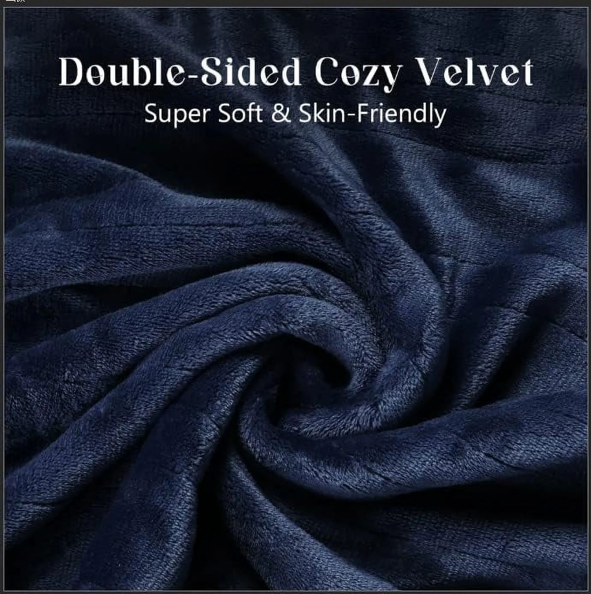 Heated Electric King Size Velvet Blanket with Dual Control D108