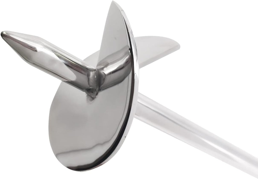 36" Marine Grade Stainless Steel 316 Boat Sand Anchor Kit with Bungee Dock Line and Case, Pack of 2 J566154