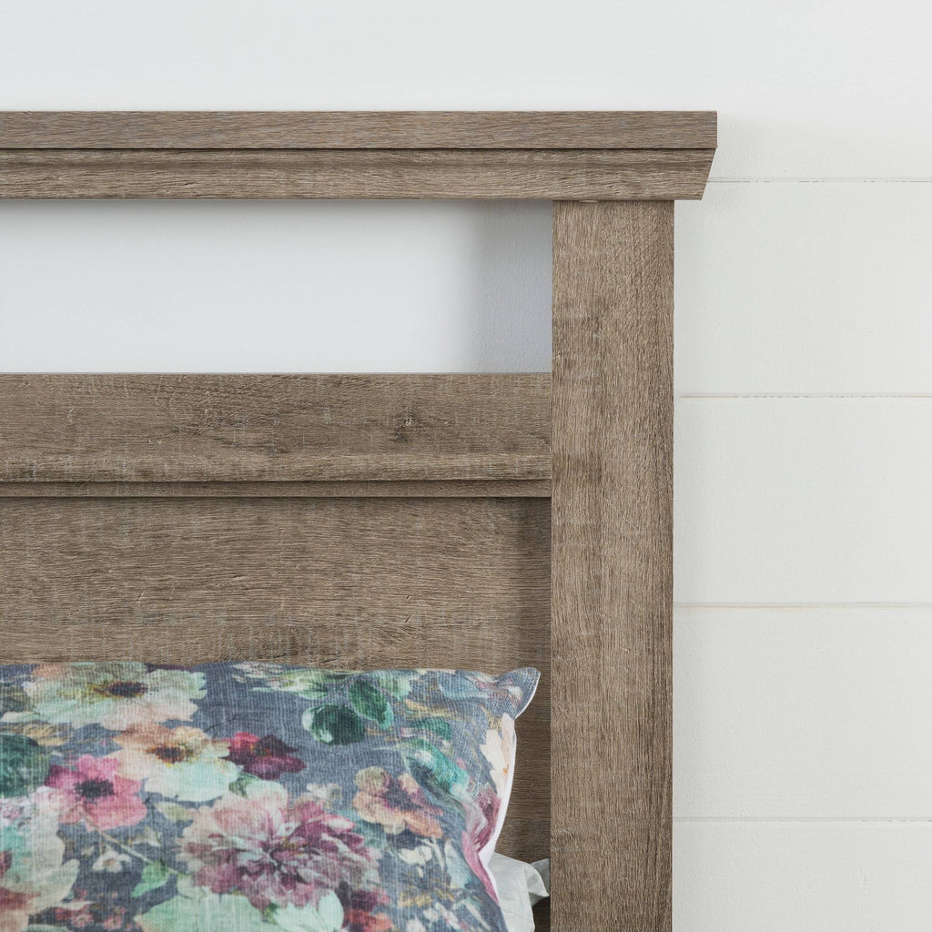 King Weathered Oak Headboard K554