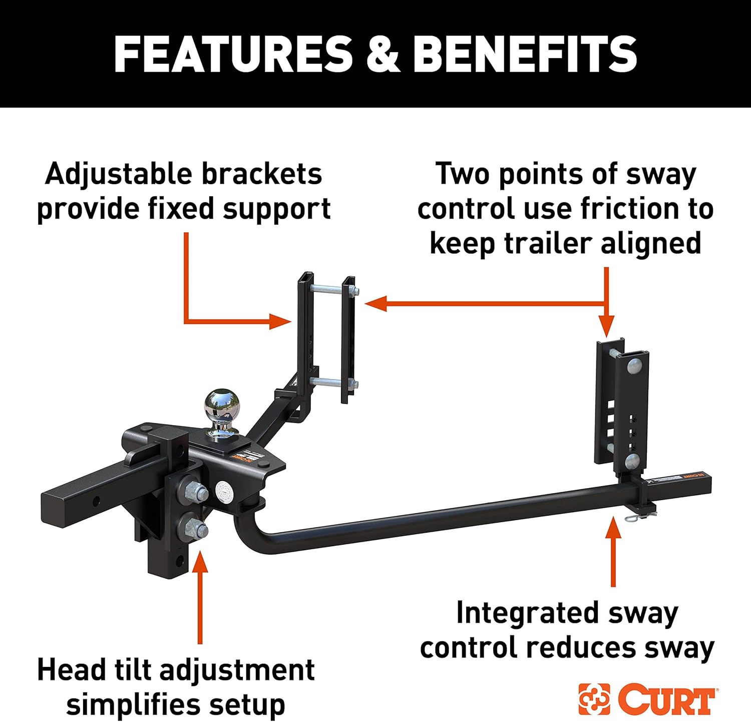 2P Weight Distribution Hitch with Sway Control U777717