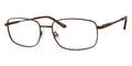 Brushed Brown Rectangular Full Rim Eyeglasses C570