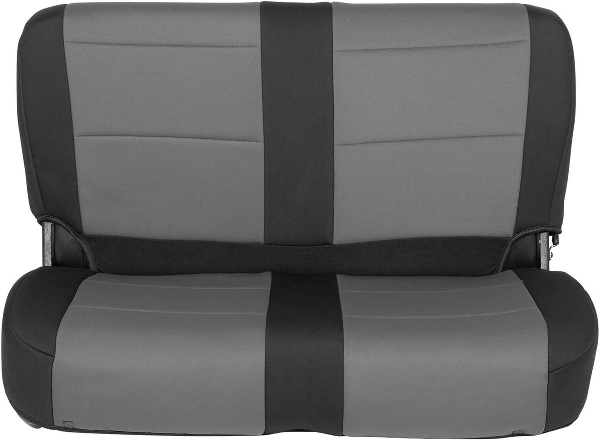 Black/Charcoal Neoprene Seat Cover Set C199