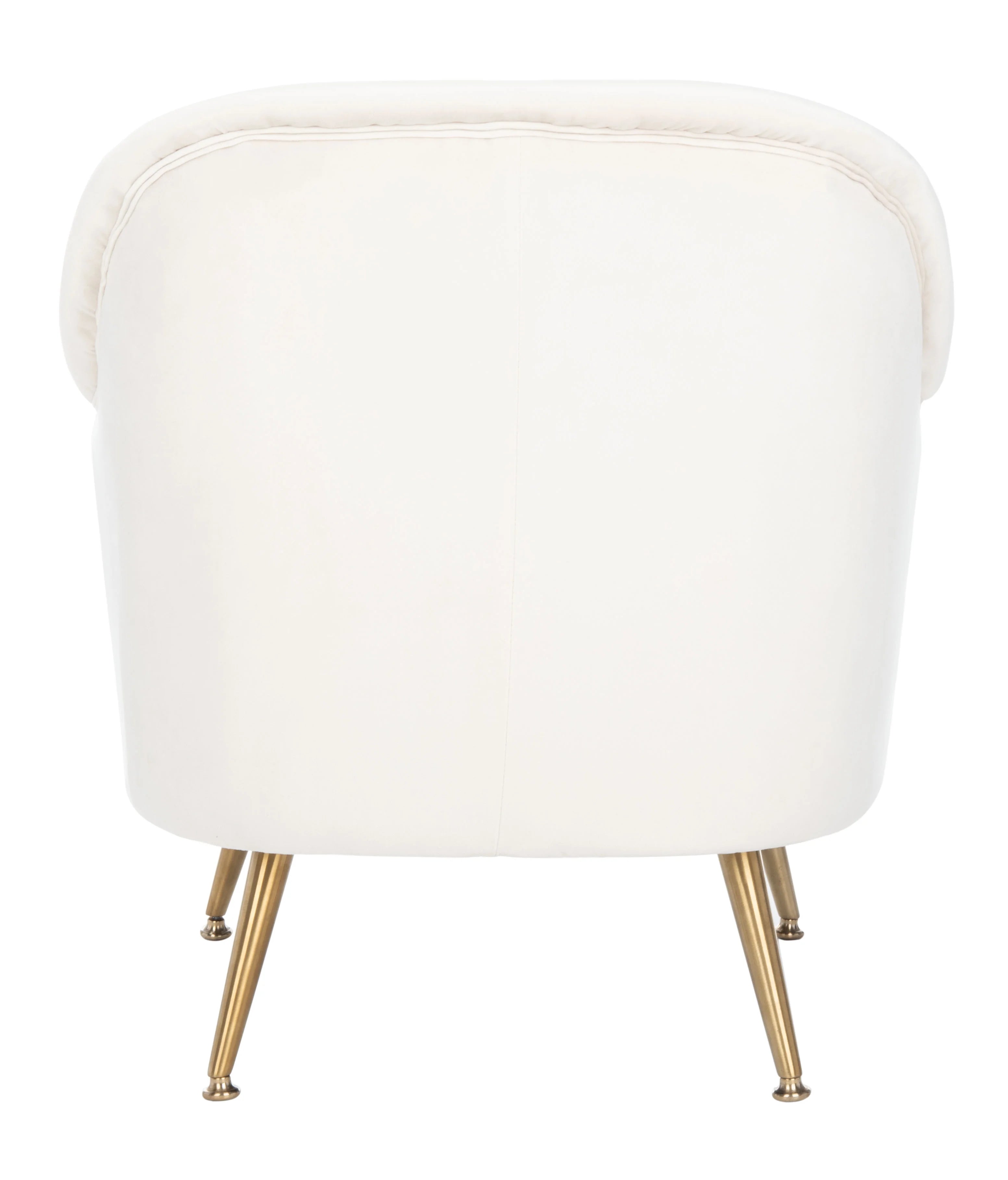 Ivory Velvet Upholstered Arm Chairs Q755914