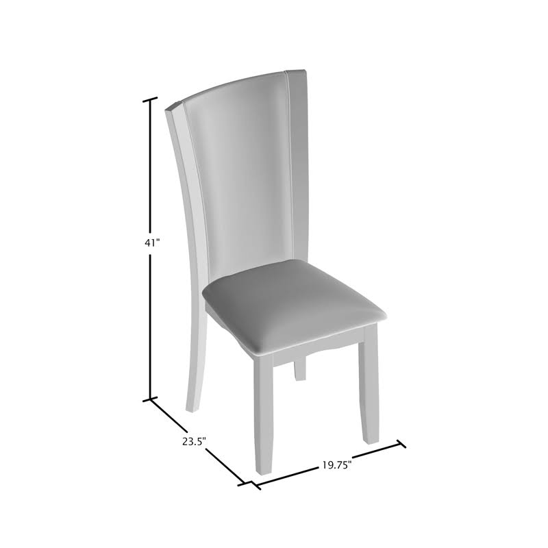 Brown Cherry Contemporary Side Chair (Set of 2) L305