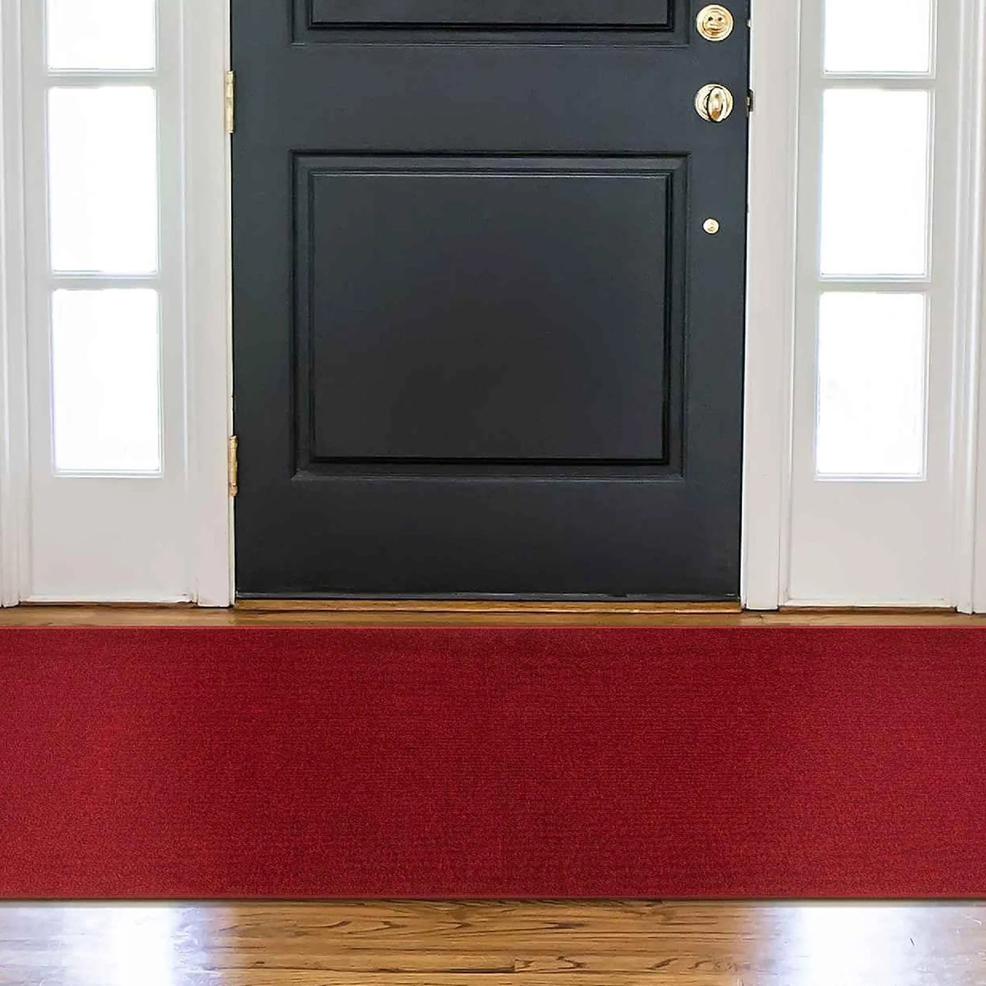 Red Non-Slip Rubberback Runner Rug, 1'10" x 12' L333