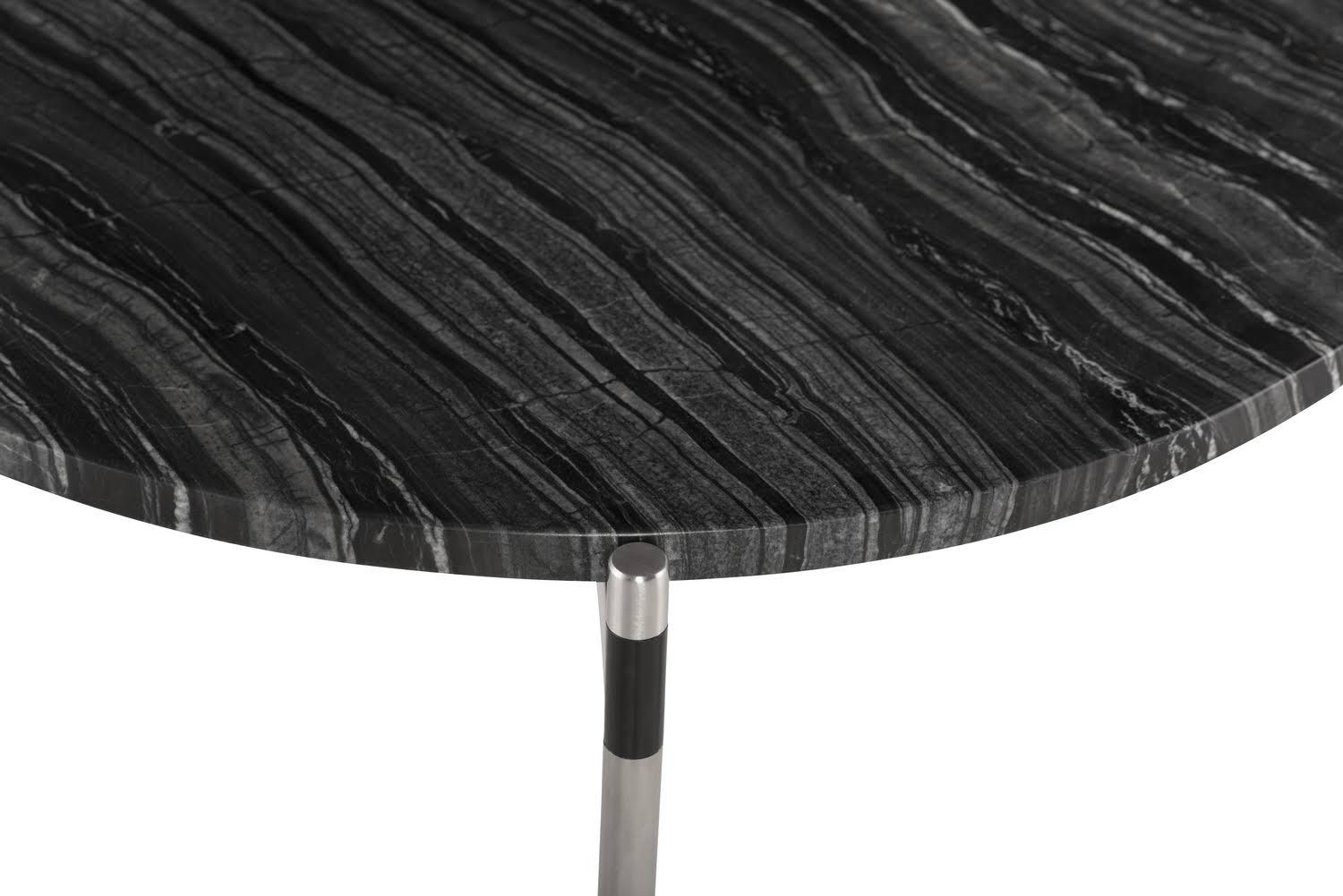 Black Wood Vein Side Table G249328
