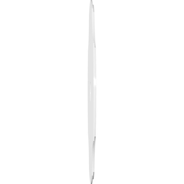 38 inchod x 7 inchid x 13 1/4 inchc x 1 inchp PVC Contemporary Ceiling Medallion, Two Piece F3451