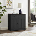 Black Sideboard Buffet Storage Cabinet A783917