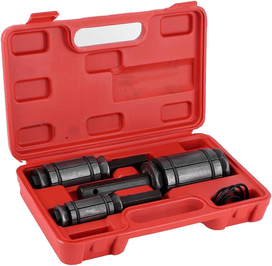 3pcs Steel Tail Pipe Expander Kit 1-1/18in to 3-1/2in Exhaust Muffler Spreader Auto Tool V60857