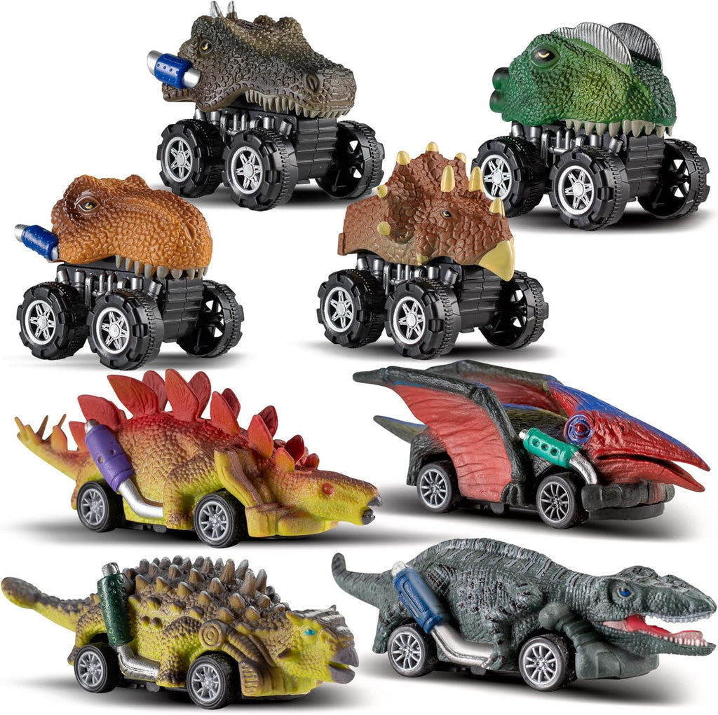 Dinosaur Pull Back Toy Cars Vehicle Playsets A9806