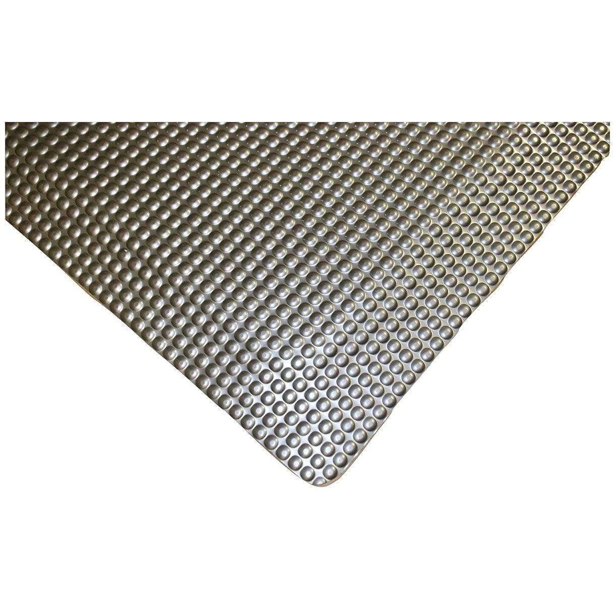 Metallic Gray Anti-Fatigue No-Slip Mat - 2 ft. x 26 ft. x 0.62 in. X869580