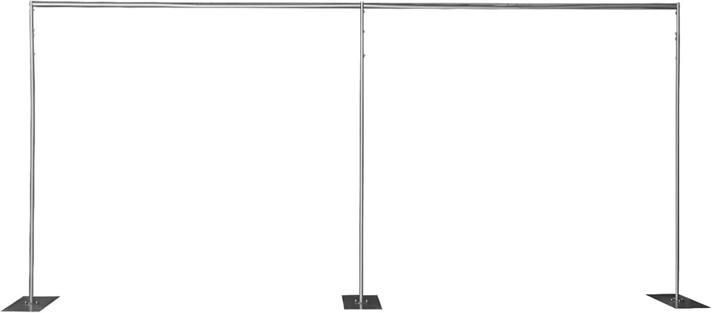 10 x 20ft Heavy Duty Pipe and Drape Backdrop Stand Kit with Metal Steel Base X13343