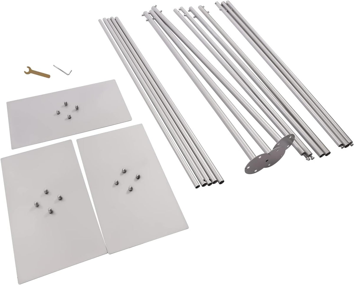 10 x 20ft Heavy Duty Pipe and Drape Backdrop Stand Kit with Metal Steel Base X13343