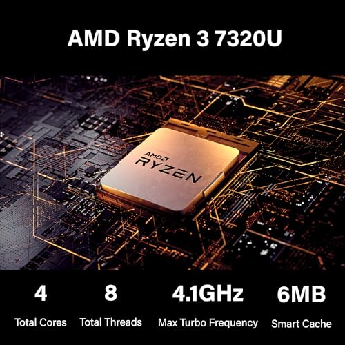15.6" FHD Display AMD Ryzen 3 7320U 16GB RAM 512GB PCIe SSD Windows 11 Pro Laptop O9275