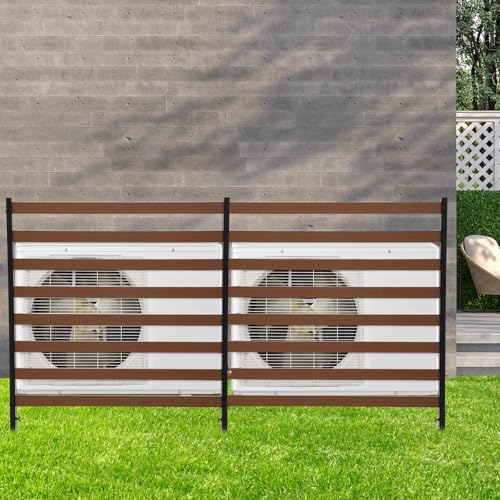 Brown 2 Panels 39"W x 51"H Privacy Screens Fence Panel D624