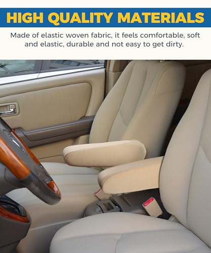 Gray Cloth Fabric Armrest Cover F59820