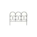 Black Scroll Panel 30 inch Height by 36 inch Wide R120742