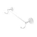 36 inch Towel Bar with Integrated Hooks Matte White B254