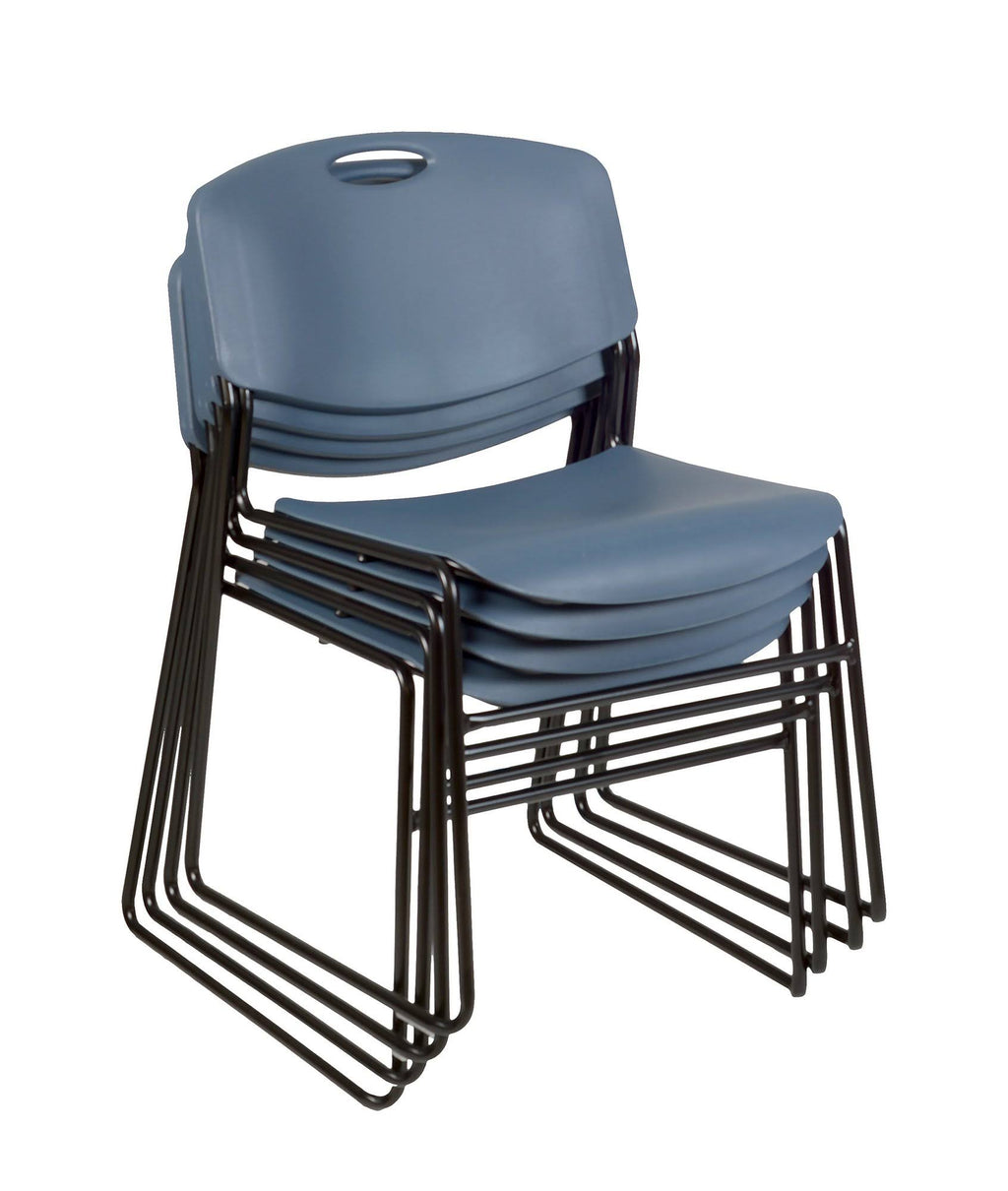 30x22 Square Breakroom Table with 4 Stack Chairs G91944