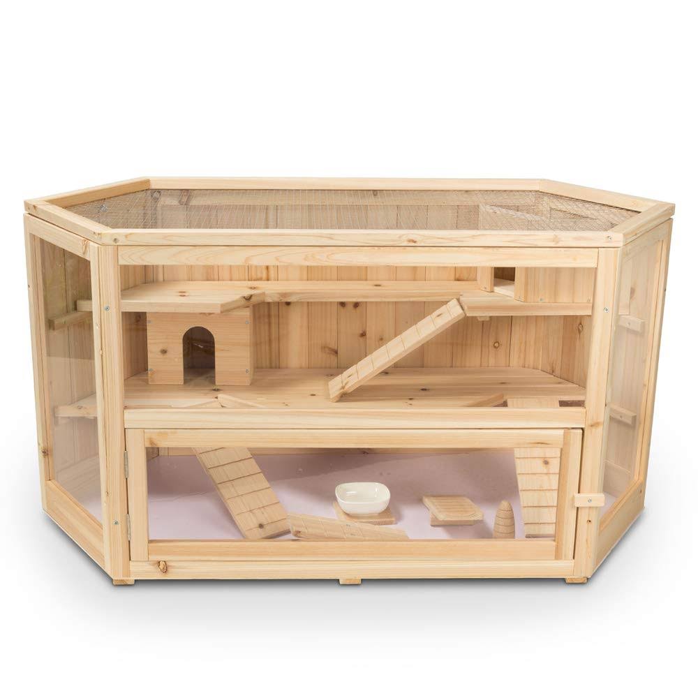 3-Tier Fir Wood Hamster Cage O1936