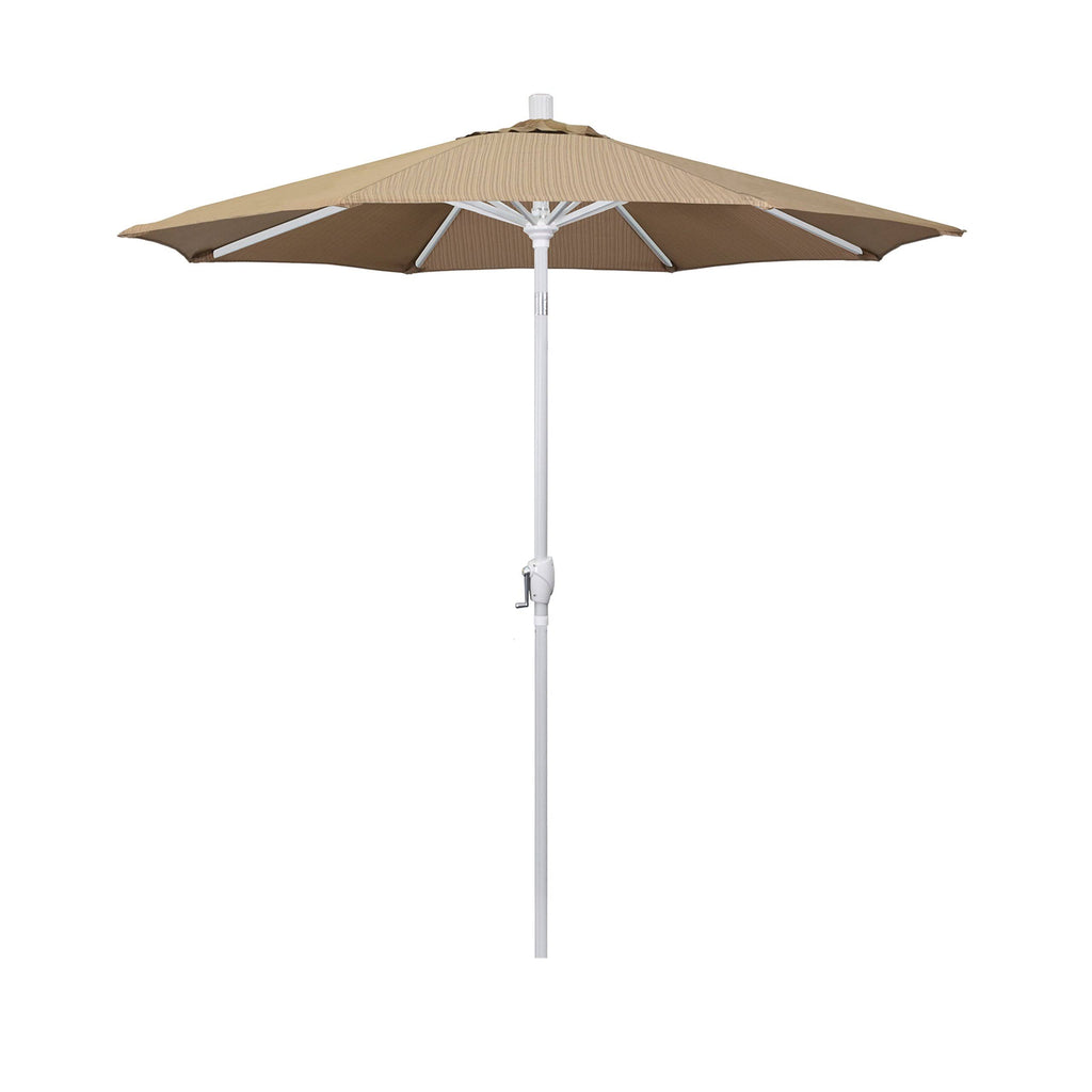 7.5 ft. Matte White Aluminum Patio Umbrella H7773