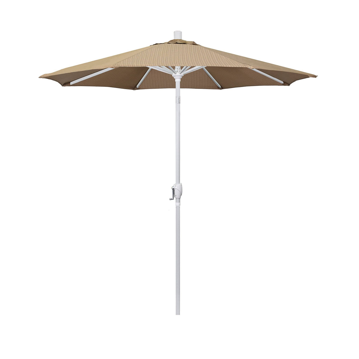 7.5 ft. Matte White Aluminum Patio Umbrella H7773