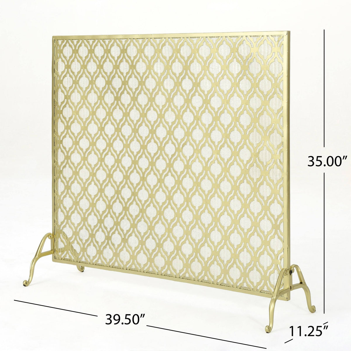 Black Iron Fireplace Screen B441