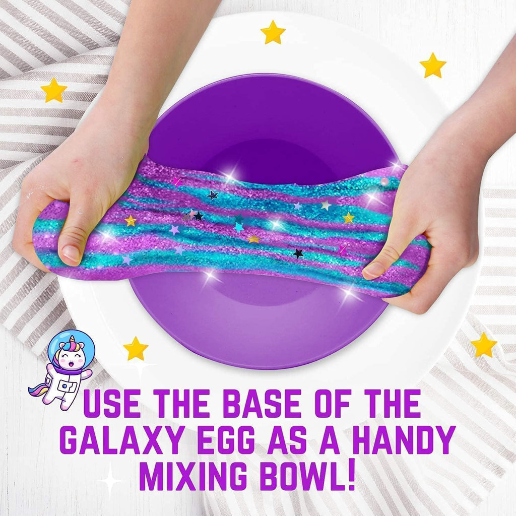 Egg Surprise Galaxy Slime Kit, 41 Pieces, 9.5 Inches High R571