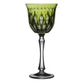 Crystal Renaissance Yellow/Green Water Glass T622