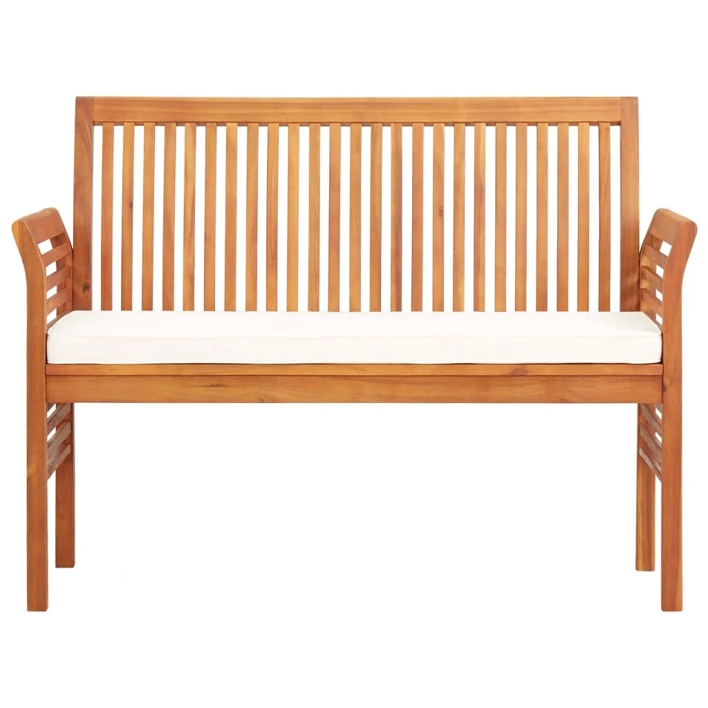 2-Seater Patio Bench with Cushion Solid Acacia Wood U917121