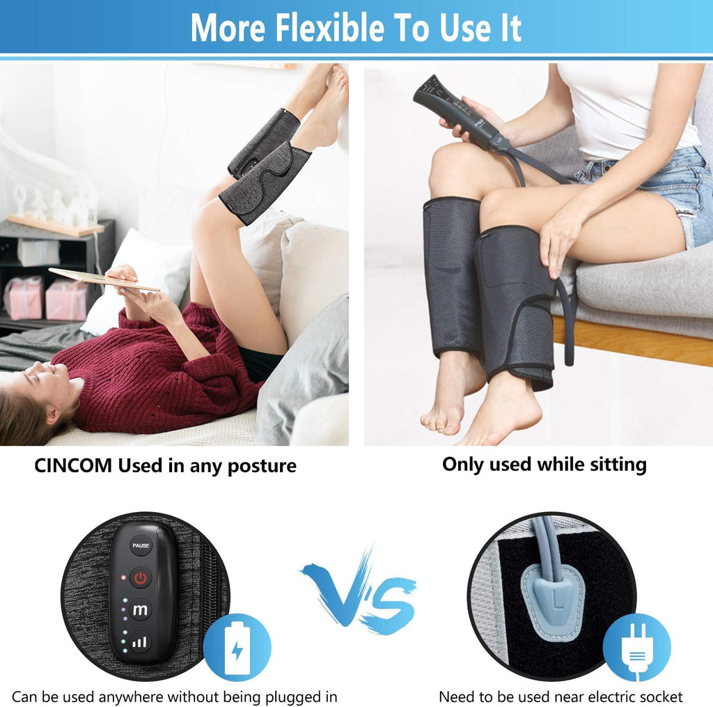 Rechargeable Air Compression Calf Massager (A Pair) B701
